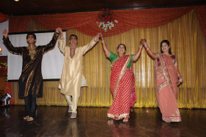 Indian Family performing in Sangeet