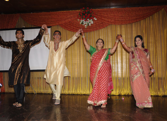 Indian Family performing in Sangeet